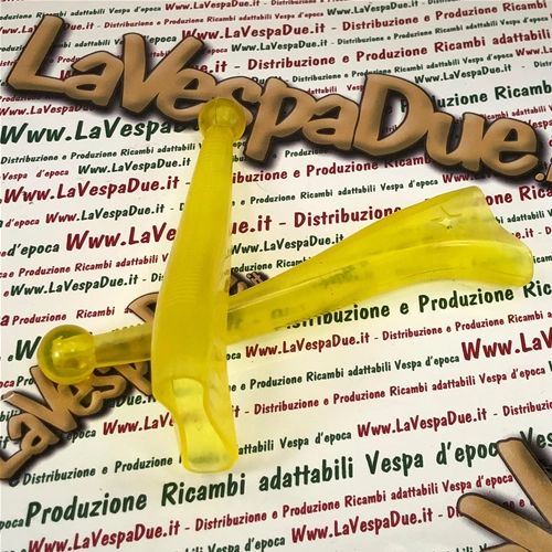 Par de fundas amarillas BUBBLE SUPERFLEX para las palancas de freno y embrague de VESPA 50 80 90 125 150 160 180 200