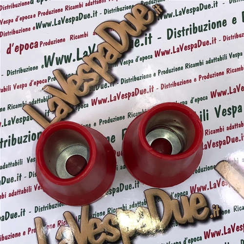 Zapatillas rojas antideslizantes reforzadas para caballete lateral de VESPA 50 125 150 200 cc. PK HP PX PE T5 ARCOBALENO COSA