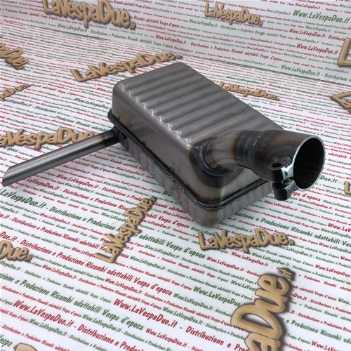 Originaler Schalldämpfer für VESPA 125 V32T V33T VU1T U, anpassbar an V30T V31T, ALLSTATE, Abblendlicht, Römische Feiertage