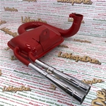 Marmitta rossa tipo abarth per VESPA 80 125 150 PX PE SPRINT VELOCE TS GTR GT con doppio tubo di scarico cromato