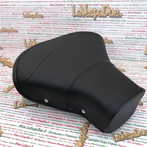 Asiento delantero monoplaza negro para VESPA 125 VN1T VN2T VU1T U UTILITARIA DE 1955 A 1957