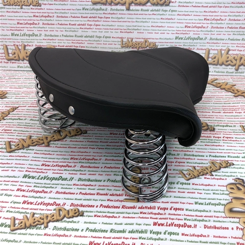 Asiento delantero monoplaza negro para VESPA 125 VN1T VN2T VU1T U UTILITARIA DE 1955 A 1957