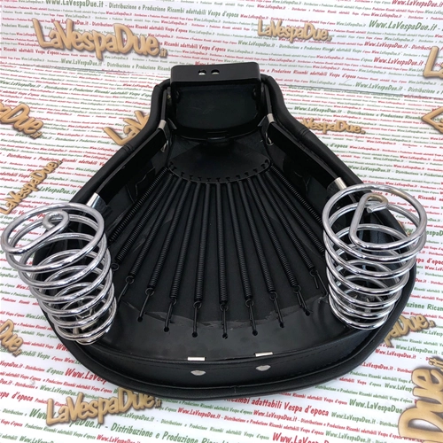 Asiento delantero monoplaza negro para VESPA 125 VN1T VN2T VU1T U UTILITARIA DE 1955 A 1957