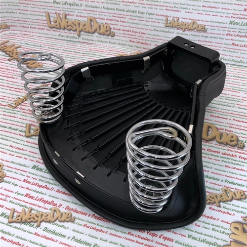 Asiento delantero monoplaza negro para VESPA 125 VN1T VN2T VU1T U UTILITARIA DE 1955 A 1957