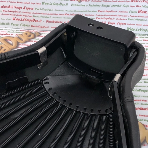 Asiento delantero monoplaza negro para VESPA 125 VN1T VN2T VU1T U UTILITARIA DE 1955 A 1957