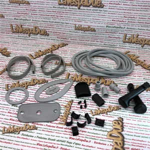 Complete gasket kit set of 25 grey rubber parts for VESPA 125 150 VM VN VL VB1 LOW HEADLIGHT OSTRICH