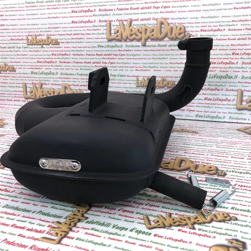 Marmitta espansione eleborata VESPA 125 150 PX PE SPRINT TS GT LVD RACING PERFORMANCE ROAD RACE sportiva LVD