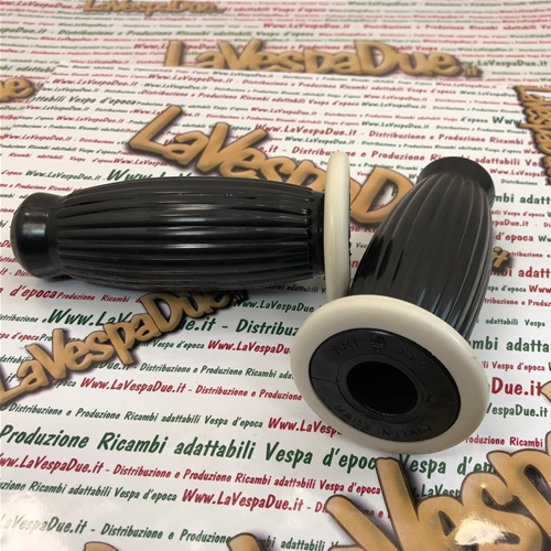 Juego de puños BUBBLE SUPERFLEX de 20 mm, color negro, para VESPA 50 80 90 125 150 160 180 200 VNB 3 4 5 6 VB1 VBA VBB GL GS VS2 VS3 VS4 VS5 160 GS