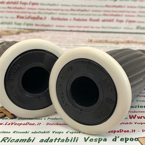 Juego de puños BUBBLE SUPERFLEX de 20 mm, color negro, para VESPA 50 80 90 125 150 160 180 200 VNB 3 4 5 6 VB1 VBA VBB GL GS VS2 VS3 VS4 VS5 160 GS
