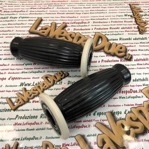 Juego de puños BUBBLE SUPERFLEX de 20 mm, color negro, para VESPA 50 80 90 125 150 160 180 200 VNB 3 4 5 6 VB1 VBA VBB GL GS VS2 VS3 VS4 VS5 160 GS