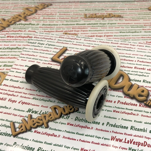 Juego de puños BUBBLE SUPERFLEX de 20 mm, color negro, para VESPA 50 80 90 125 150 160 180 200 VNB 3 4 5 6 VB1 VBA VBB GL GS VS2 VS3 VS4 VS5 160 GS