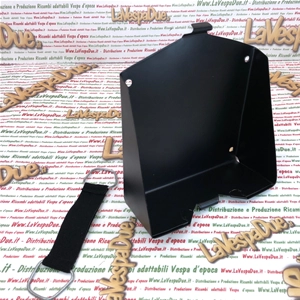 Boîtier de batterie complet avec ressort pour fixation VESPA 125 150 200 PX E ARCOBALENO E ELESTART T5 ro 230750