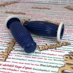 Paar blaue BUBBLE SUPERFLEX 22 mm Griffe für VESPA 50 80 90 125 150 160 180 200 PRIMAVERA ET3 GT GTR SUPER TS GL SPRINT VELOCE SS PX PE