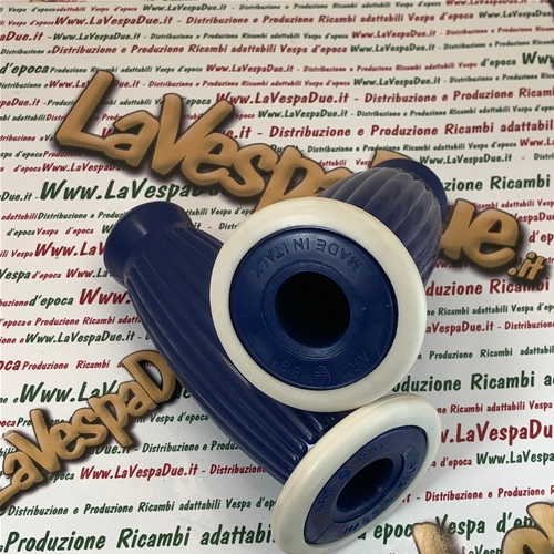 Paar BUBBLE SUPERFLEX Griffe 20 mm blau für VESPA 50 80 90 125 150 160 180 200 VNB 3 4 5 6 VB1 VBA VBB GL GS VS2 VS3 VS4 VS5 160 GS