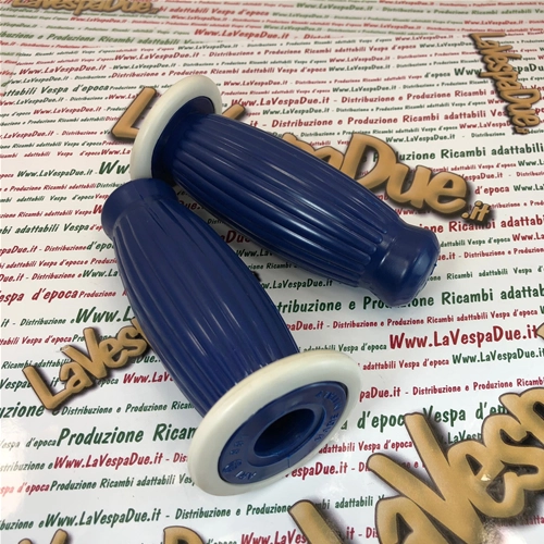 Paar BUBBLE SUPERFLEX Griffe 20 mm blau für VESPA 50 80 90 125 150 160 180 200 VNB 3 4 5 6 VB1 VBA VBB GL GS VS2 VS3 VS4 VS5 160 GS