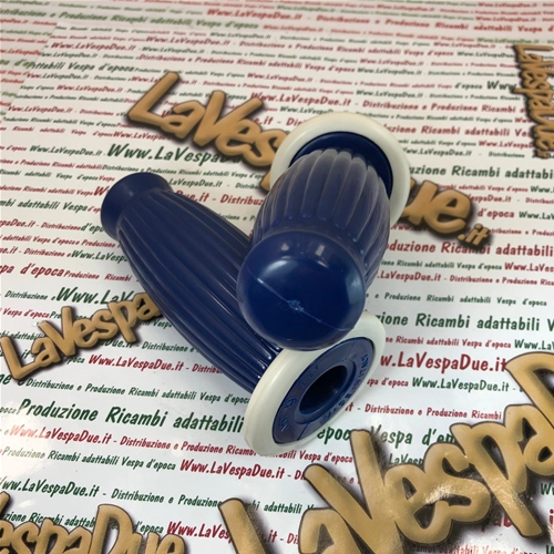 Paar BUBBLE SUPERFLEX Griffe 20 mm blau für VESPA 50 80 90 125 150 160 180 200 VNB 3 4 5 6 VB1 VBA VBB GL GS VS2 VS3 VS4 VS5 160 GS