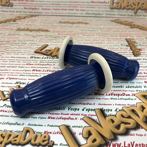 Paar BUBBLE SUPERFLEX Griffe 20 mm blau für VESPA 50 80 90 125 150 160 180 200 VNB 3 4 5 6 VB1 VBA VBB GL GS VS2 VS3 VS4 VS5 160 GS