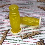 Paar BUBBLE SUPERFLEX 22 mm transparente gelbe Griffe für VESPA 50 80 90 125 150 160 180 200 PRIMAVERA ET3 GT GTR SUPER TS GL SPRINT VELOCE SS PX PE