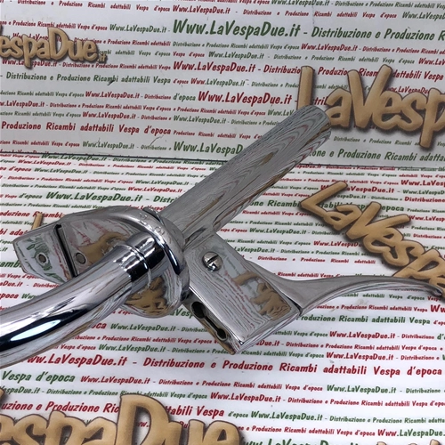 Chrome handlebar for VESPA 125 U VU1T UTILITARIA year 1953 complete with controls and headlight body