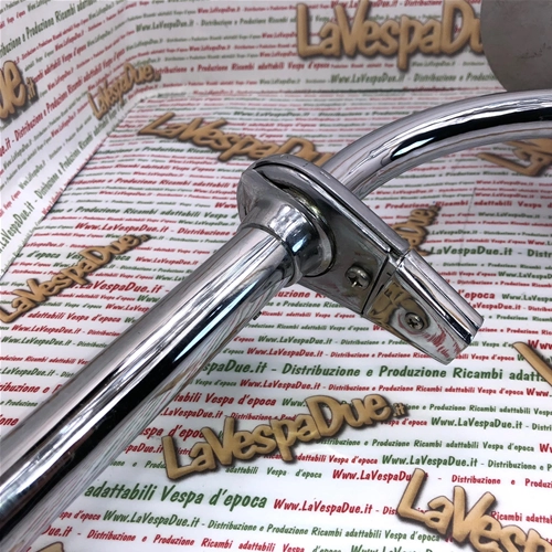 Chrome handlebar for VESPA 125 U VU1T UTILITARIA year 1953 complete with controls and headlight body