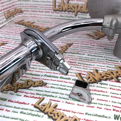 Chrome handlebar for VESPA 125 U VU1T UTILITARIA year 1953 complete with controls and headlight body