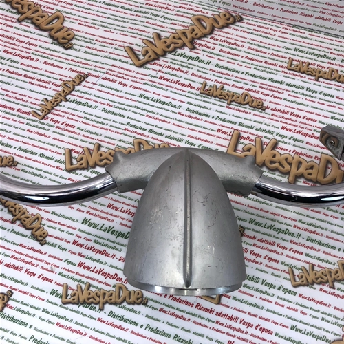 Chrome handlebar for VESPA 125 U VU1T UTILITARIA year 1953 complete with controls and headlight body