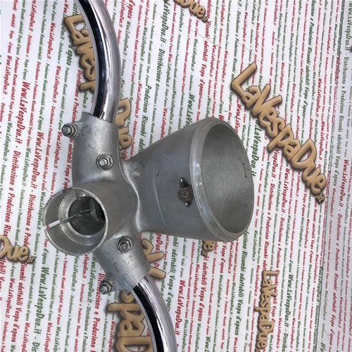 Chrome handlebar for VESPA 125 U VU1T UTILITARIA year 1953 complete with controls and headlight body