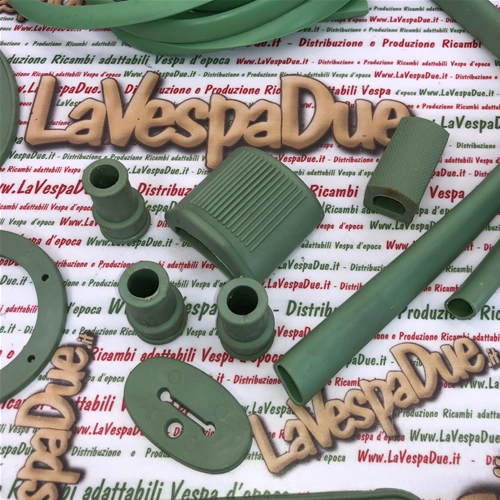 Kit completo guarnizioni serie parti in gomma verde 25 pezzi per VESPA 125 150 VM VN VL VB1 FARO BASSO STRUZZO ACMA