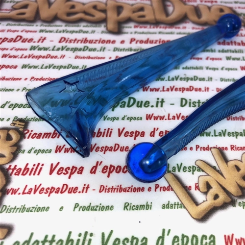 Paire de protections de leviers de frein et d'embrayage BUBBLE SUPERFLEX bleu transparent pour VESPA 50 80 90 125 150 160 180 200