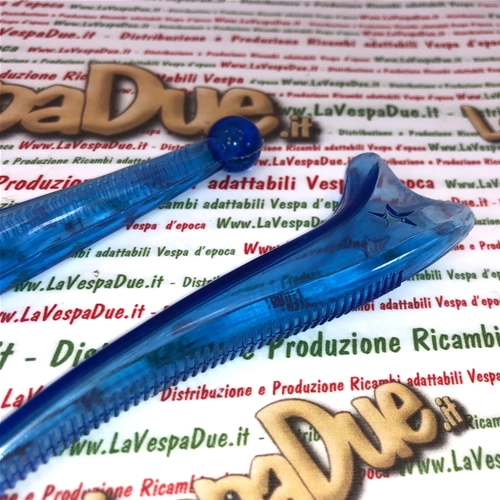 Paire de protections de leviers de frein et d'embrayage BUBBLE SUPERFLEX bleu transparent pour VESPA 50 80 90 125 150 160 180 200