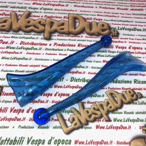 Paire de protections de leviers de frein et d'embrayage BUBBLE SUPERFLEX bleu transparent pour VESPA 50 80 90 125 150 160 180 200