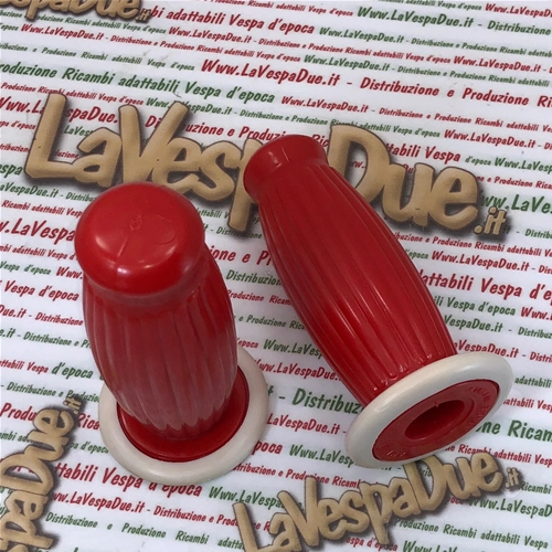 Pair of BUBBLE SUPERFLEX grips 20 mm red for VESPA 50 80 90 125 150 160 180 200 VNB 3 4 5 6 VB1 VBA VBB GL GS VS2 VS3 VS4 VS5 160 GS
