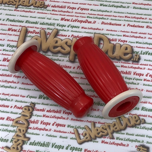 Pair of BUBBLE SUPERFLEX grips 20 mm red for VESPA 50 80 90 125 150 160 180 200 VNB 3 4 5 6 VB1 VBA VBB GL GS VS2 VS3 VS4 VS5 160 GS