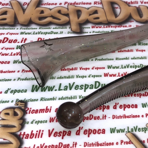 Par de fundas transparentes y ahumadas oscuras para las palancas de freno y embrague de BUBBLE SUPERFLEX para VESPA 50 80 90 125 150 160 180 200