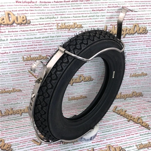 Soporte central para ruedas de acero inoxidable de 10" para VESPA 50 90 125 NLR SPECIAL ET3 PRIMAVERA