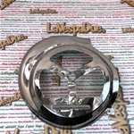 Copriventola acciaio inox Cromato stile GS anni 50 per VESPA 80 125 150 200 PX PE con avviamento elettrico