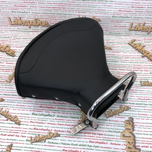 Asiento trasero individual negro completo para VESPA 125 150 VN1 VN2 VL1 VL2T VL3T VB1T ACMA