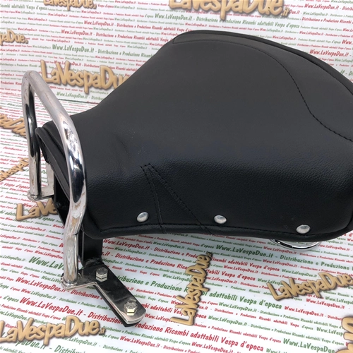 Asiento trasero individual negro completo para VESPA 125 150 VN1 VN2 VL1 VL2T VL3T VB1T ACMA