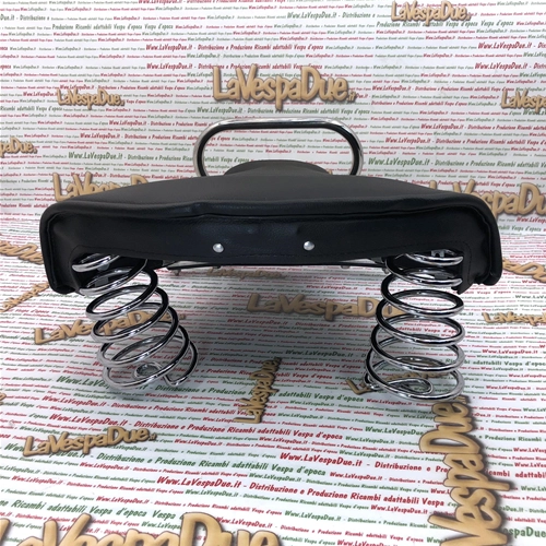 Asiento trasero individual negro completo para VESPA 125 150 VN1 VN2 VL1 VL2T VL3T VB1T ACMA