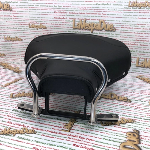 Asiento trasero individual negro completo para VESPA 125 150 VN1 VN2 VL1 VL2T VL3T VB1T ACMA