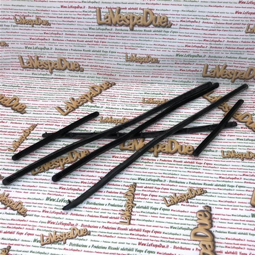 Complete set of rubber strips floorboard strips for VESPA 50 NR set of 6 pieces ro 610284M with 10 holes on the longest strip