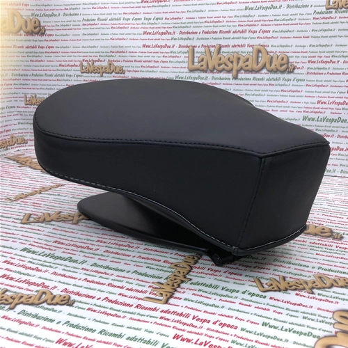 Asiento delantero individual negro completo con estructura y funda para VESPA 50 N V5A1T Primera Serie de 1963, adaptable a VESPA 50 LR SPECIAL ET3.