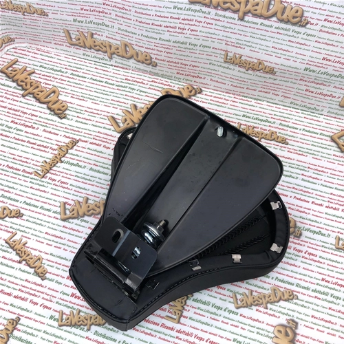Asiento delantero individual negro completo con estructura y funda para VESPA 50 N V5A1T Primera Serie de 1963, adaptable a VESPA 50 LR SPECIAL ET3.