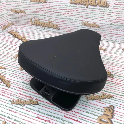 Asiento delantero individual negro completo con estructura y funda para VESPA 50 N V5A1T Primera Serie de 1963, adaptable a VESPA 50 LR SPECIAL ET3.