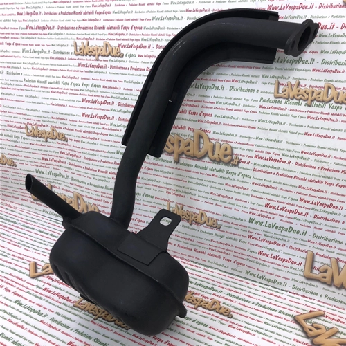 Pot d'échappement pour Vespa 50 90 V5A1T V9A1T première série à partir de 1963 avec tuyau d'échappement dans la partie supérieure