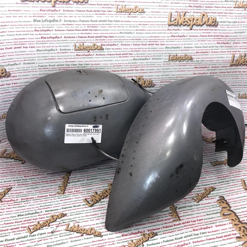 Paar Seitendeckel aus Eisen für VESPA 125 V30T V31T V32T V33T von 1949 bis 1952 mit niedrigem Scheinwerfer, Modell Roman Holiday, rechts und links