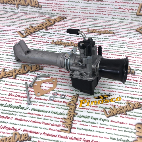 OFERTA ESPECIAL PINASCO 25292701 Kit de admisión del sistema de combustible con válvula de carburador rígida PHBL 24 AD con conexión de tres orificios para VESPA PK