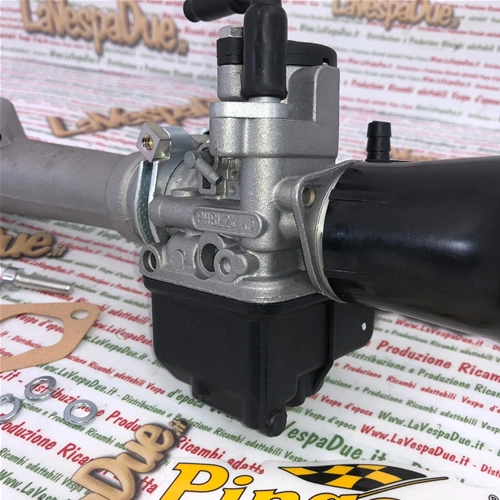 OFERTA ESPECIAL PINASCO 25292701 Kit de admisión del sistema de combustible con válvula de carburador rígida PHBL 24 AD con conexión de tres orificios para VESPA PK