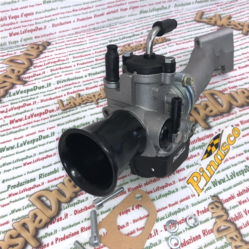 OFERTA ESPECIAL PINASCO 25292701 Kit de admisión del sistema de combustible con válvula de carburador rígida PHBL 24 AD con conexión de tres orificios para VESPA PK