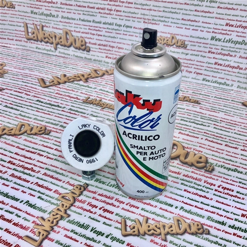 Special BLACK HEADLIGHTS Spray Paint to darken plastic parts of headlights, indicators, taillights. 400 ml can with self-cleaning valve.